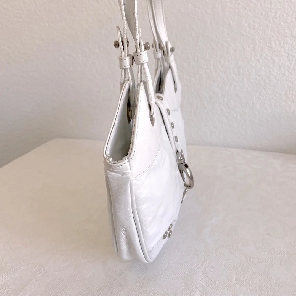 Maurizio taiuti shout studded leather hobo bag